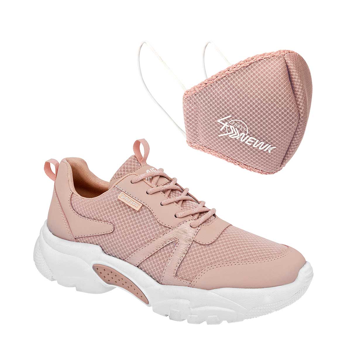 Tenis urbanos Exterior Sintético Color Beige  Para Mujer De Newk