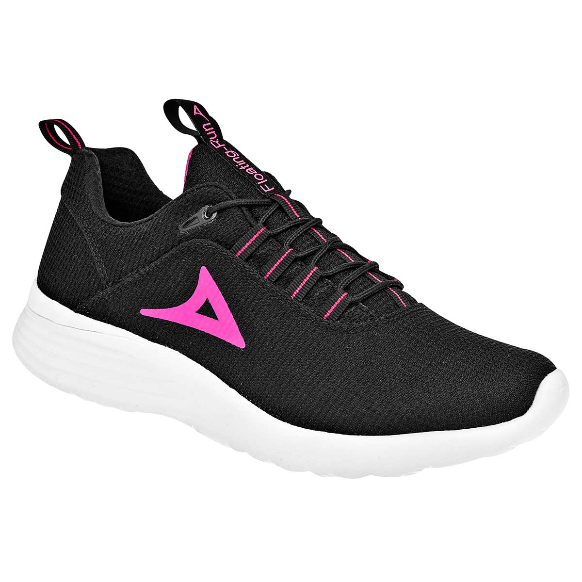 Tenis deportivos Exterior Textil Color Negro Con Fiusha Para Mujer De Pirma