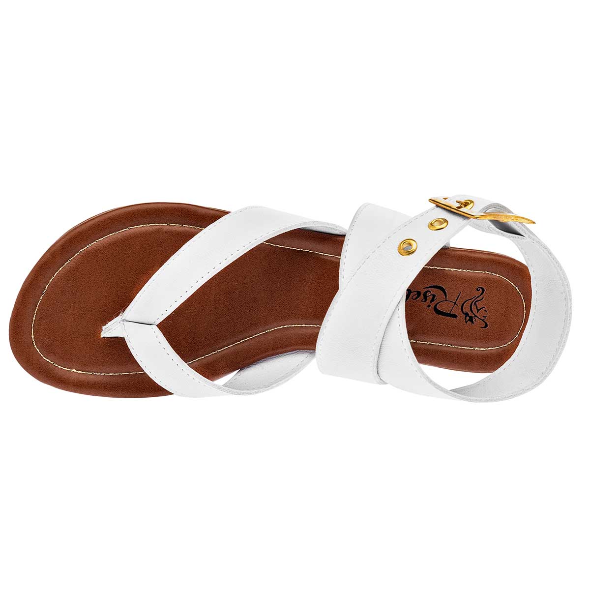 Sandalias Exterior Piel sintética Color Blanco Para Mujer De RBCOLLECTION