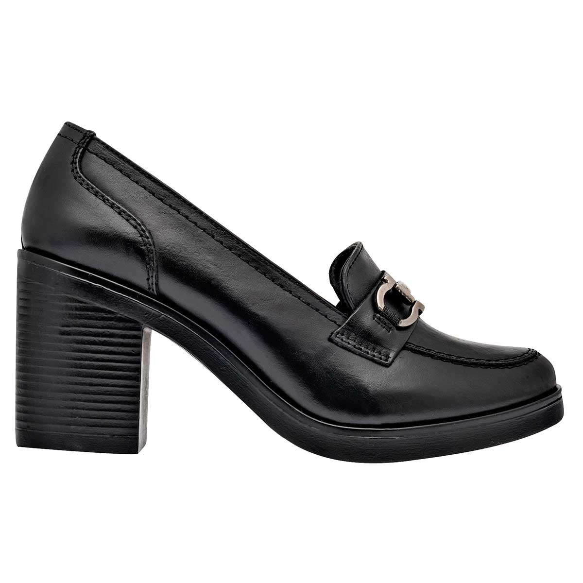 Tacones Exterior Piel Color Negro Para Mujer De Seducta