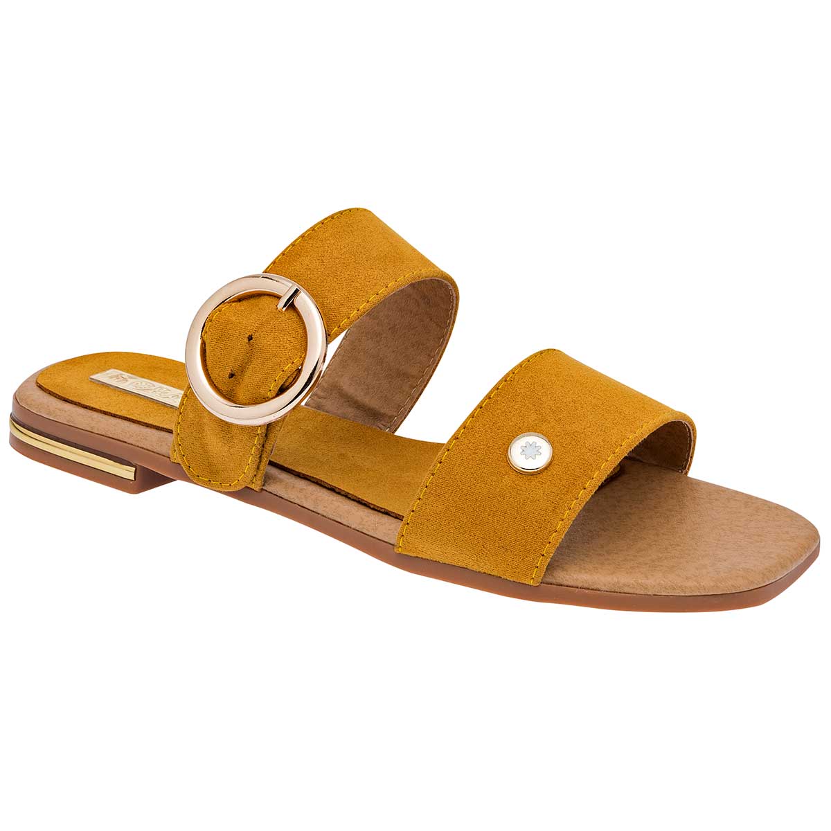 Sandalias Exterior Textil Color Amarillo Para Mujer De Moramora