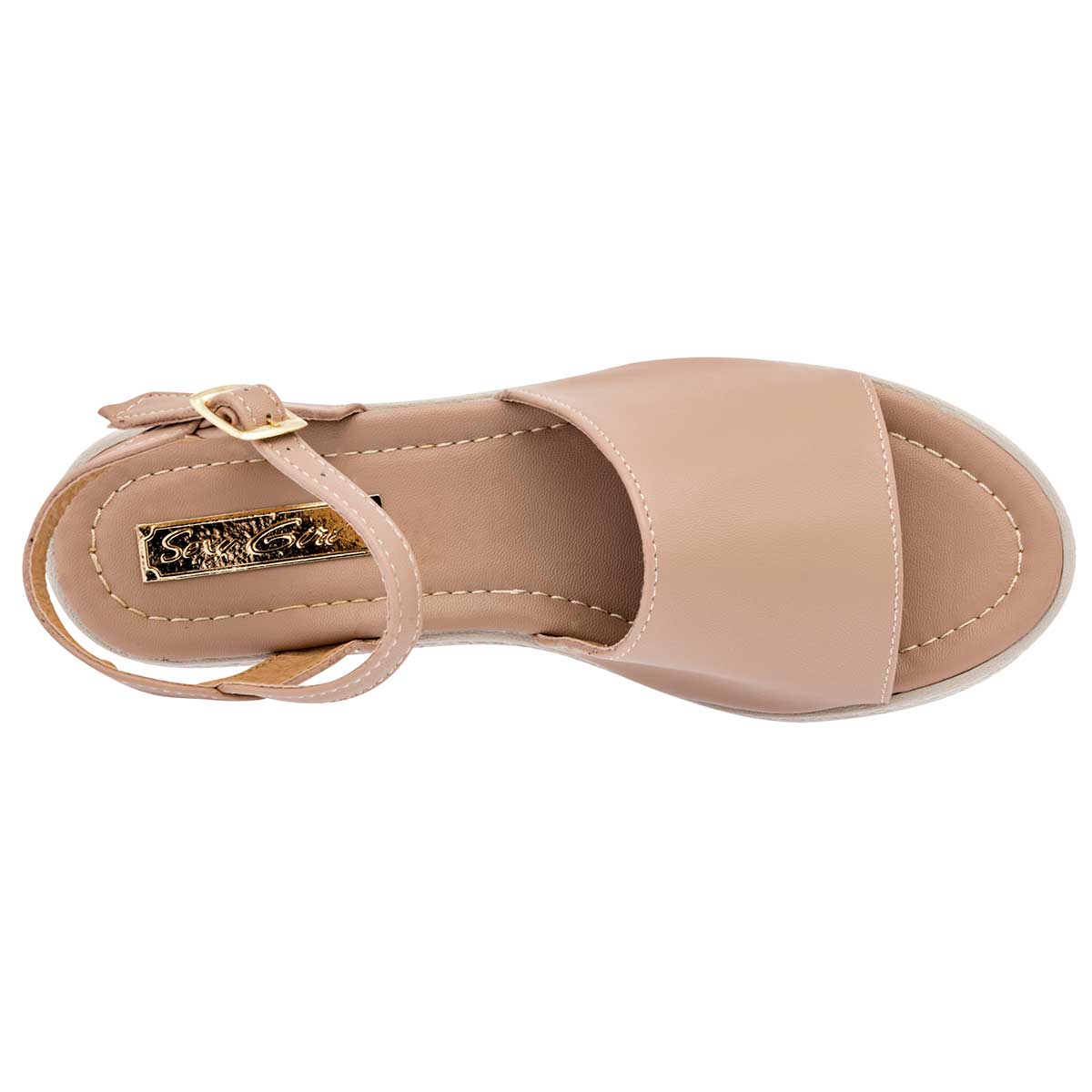 Sandalias Exterior Piel sintética Color Beige Para Mujer De Sexy Girl