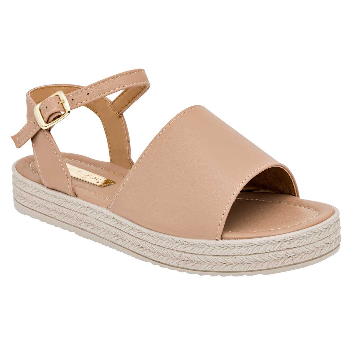 Sandalias Exterior Piel sintética Color Beige Para Mujer De Sexy Girl