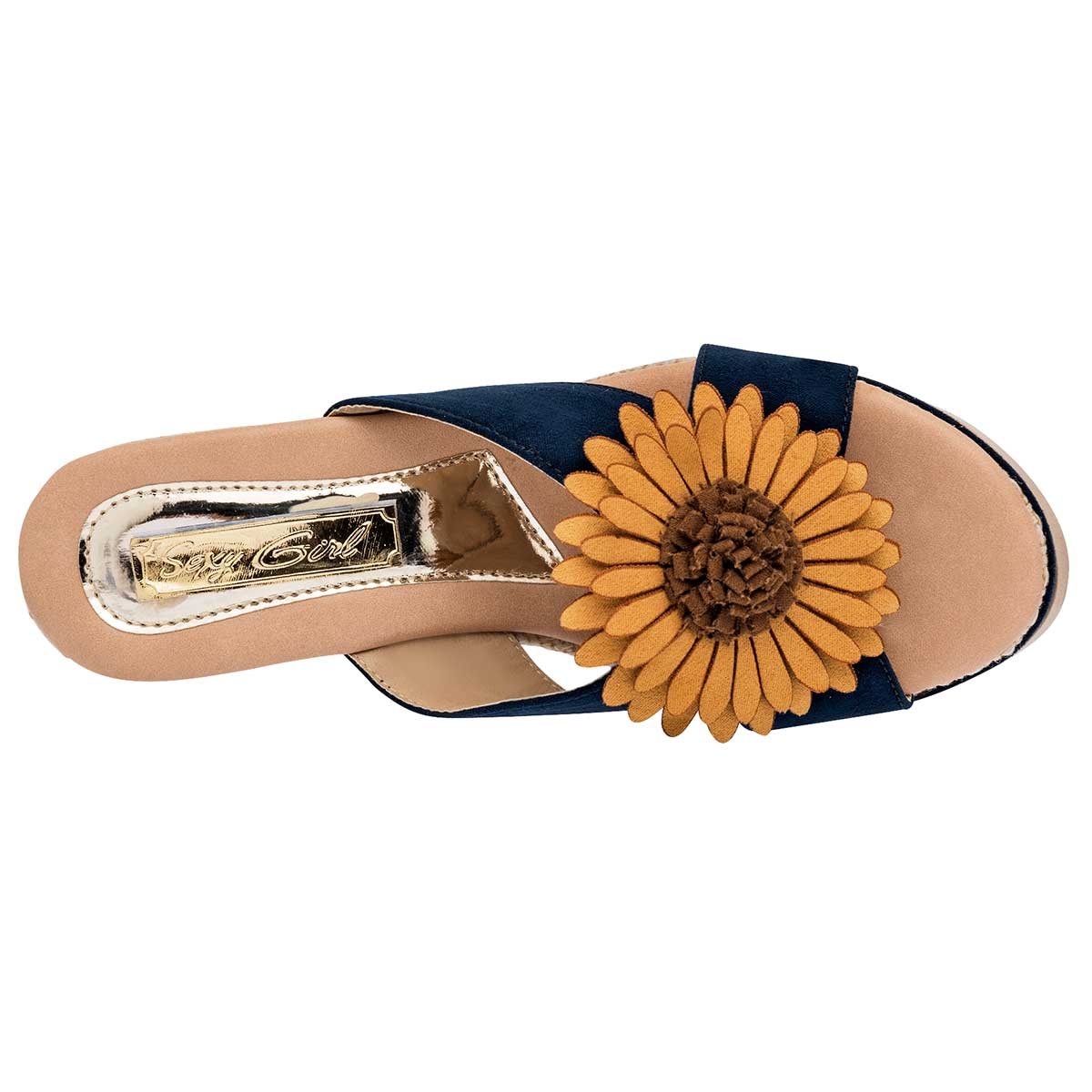 Sandalias Exterior Piel sintética Color Marino Para Mujer De Sexy Girl