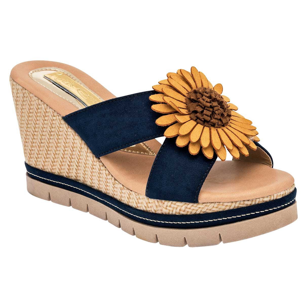 Sandalias Exterior Piel sintética Color Marino Para Mujer De Sexy Girl