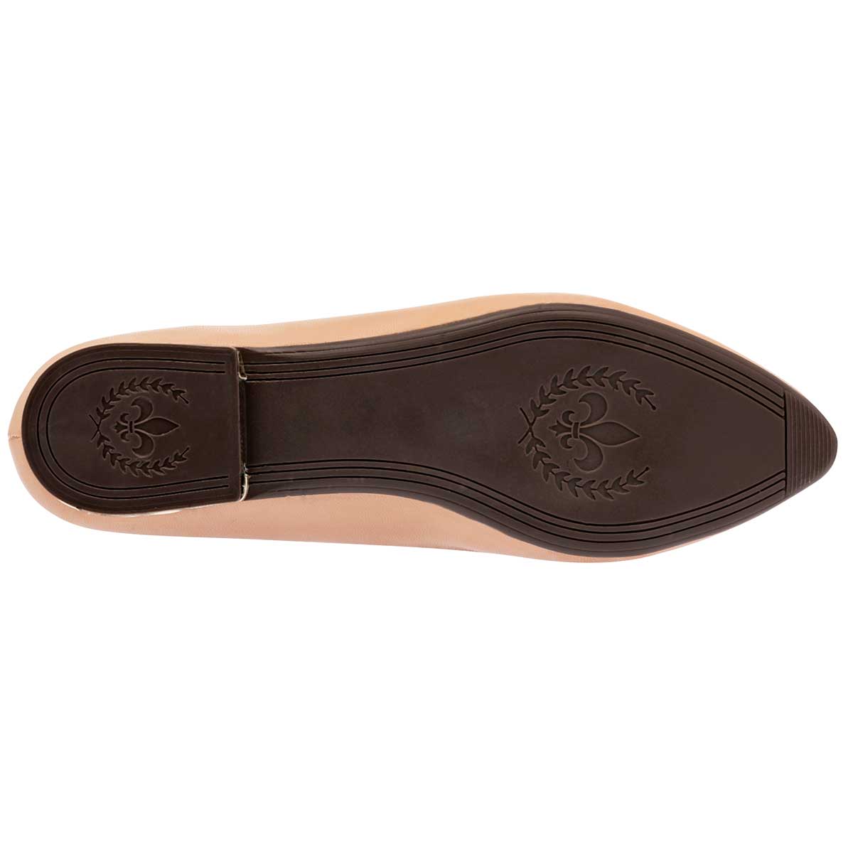 Flats Exterior Piel sintética Color Beige Para Mujer De Sexy Girl