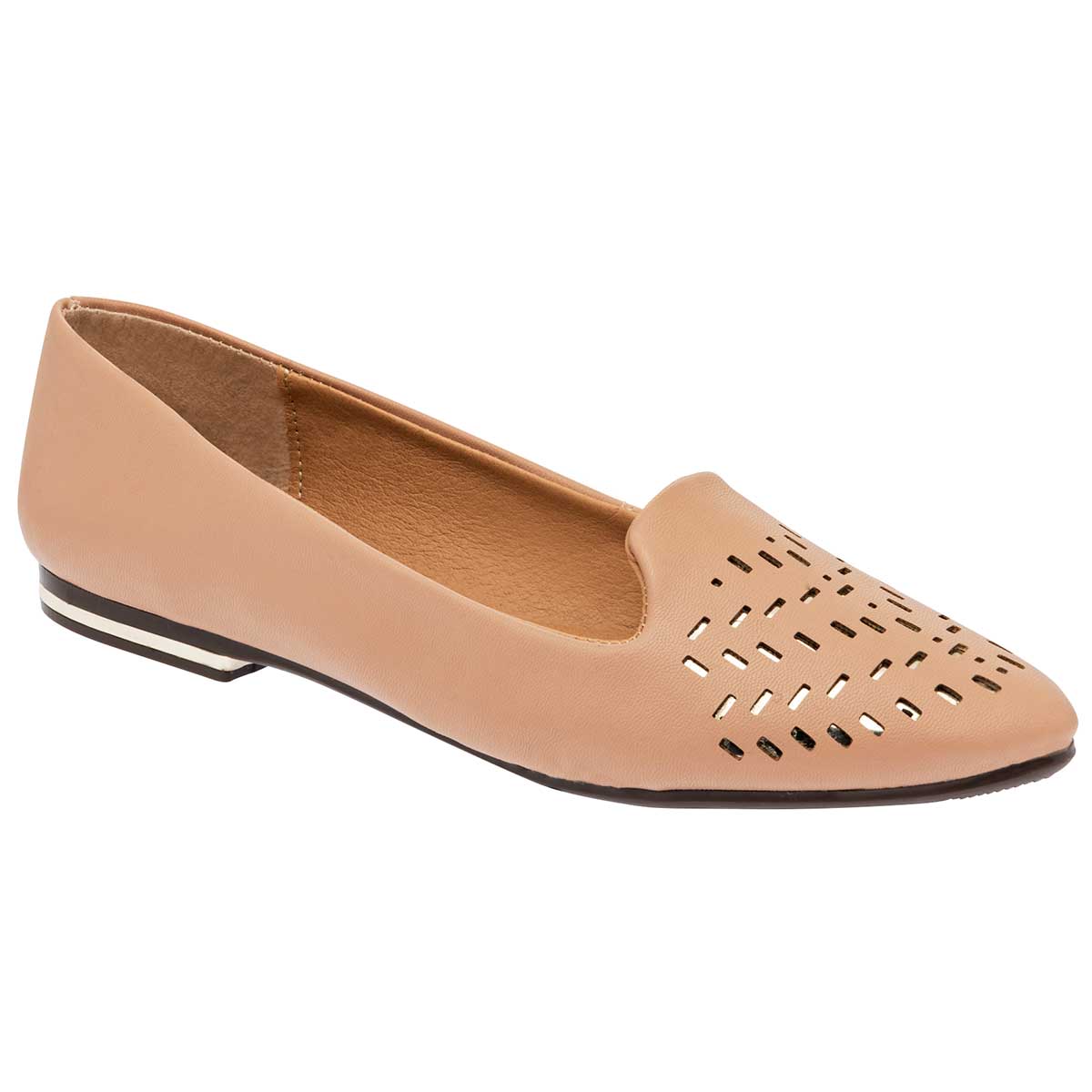 Flats Exterior Piel sintética Color Beige Para Mujer De Sexy Girl