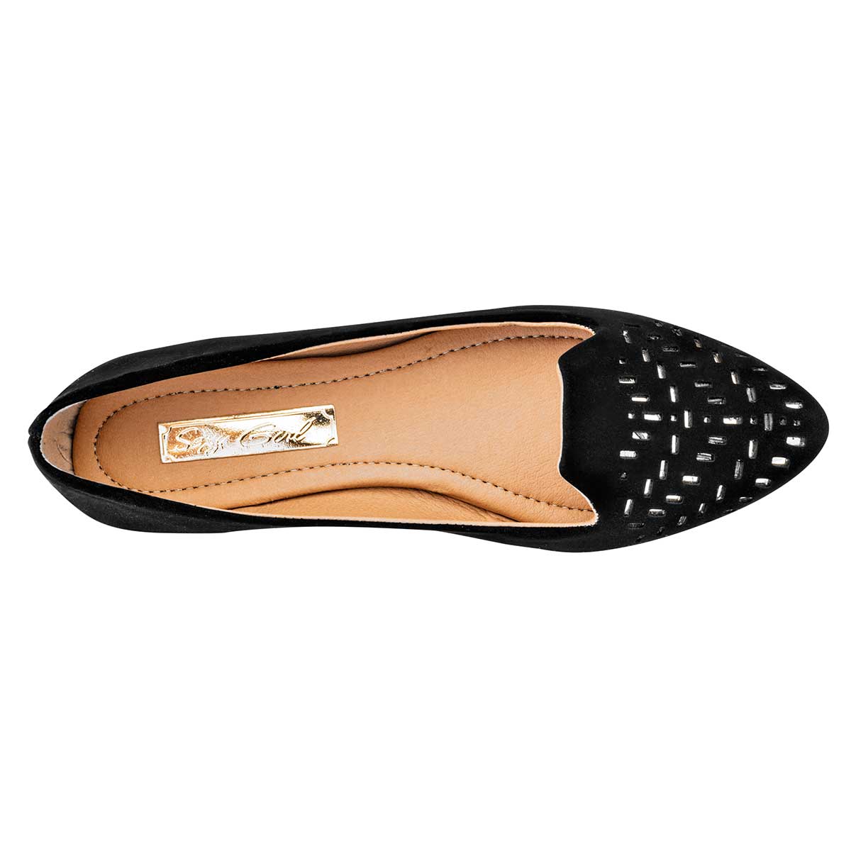 Flats Exterior Piel sintética Color Negro Para Mujer De Sexy Girl