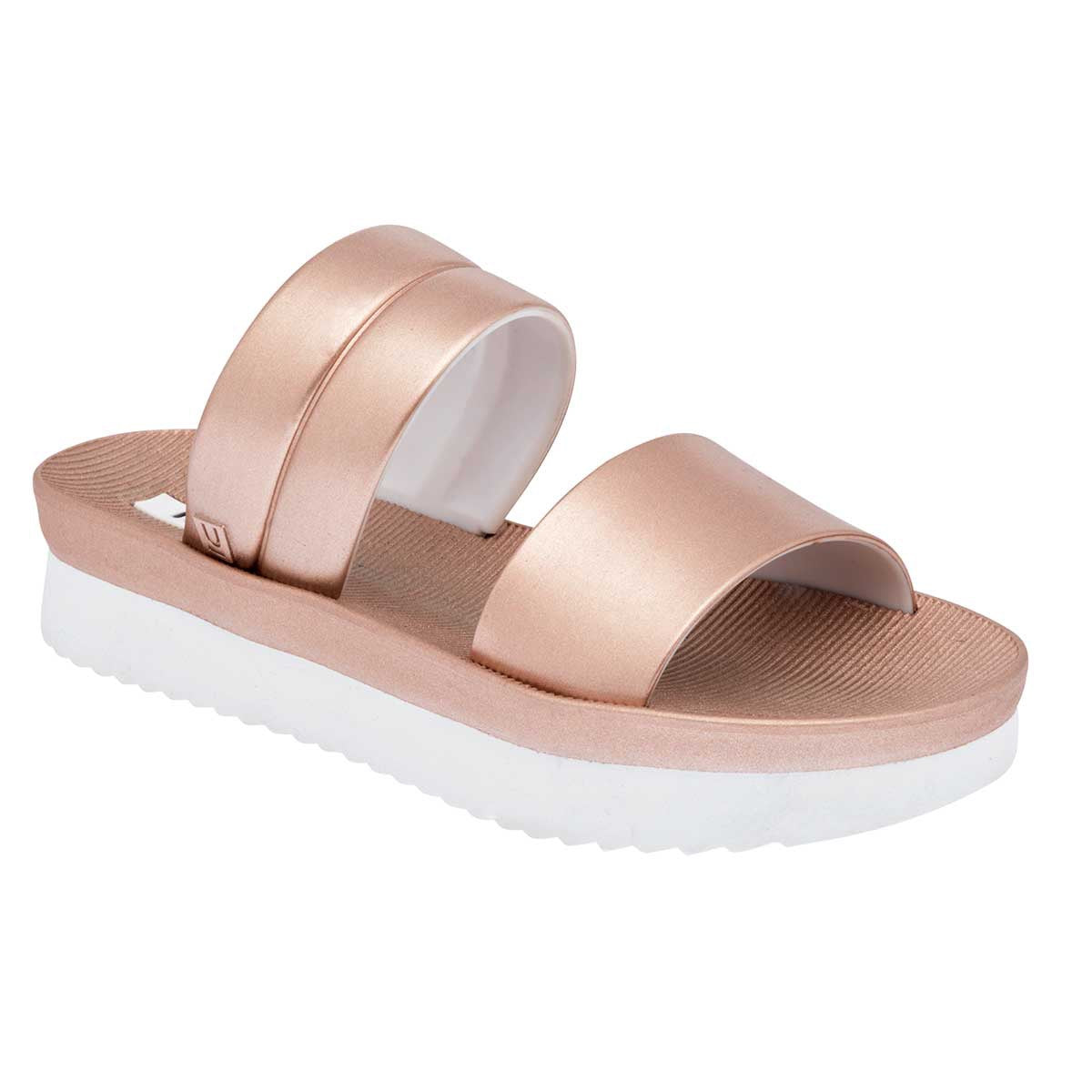 Sandalias Exterior Sintético Color Oro Para Mujer De Top Moda