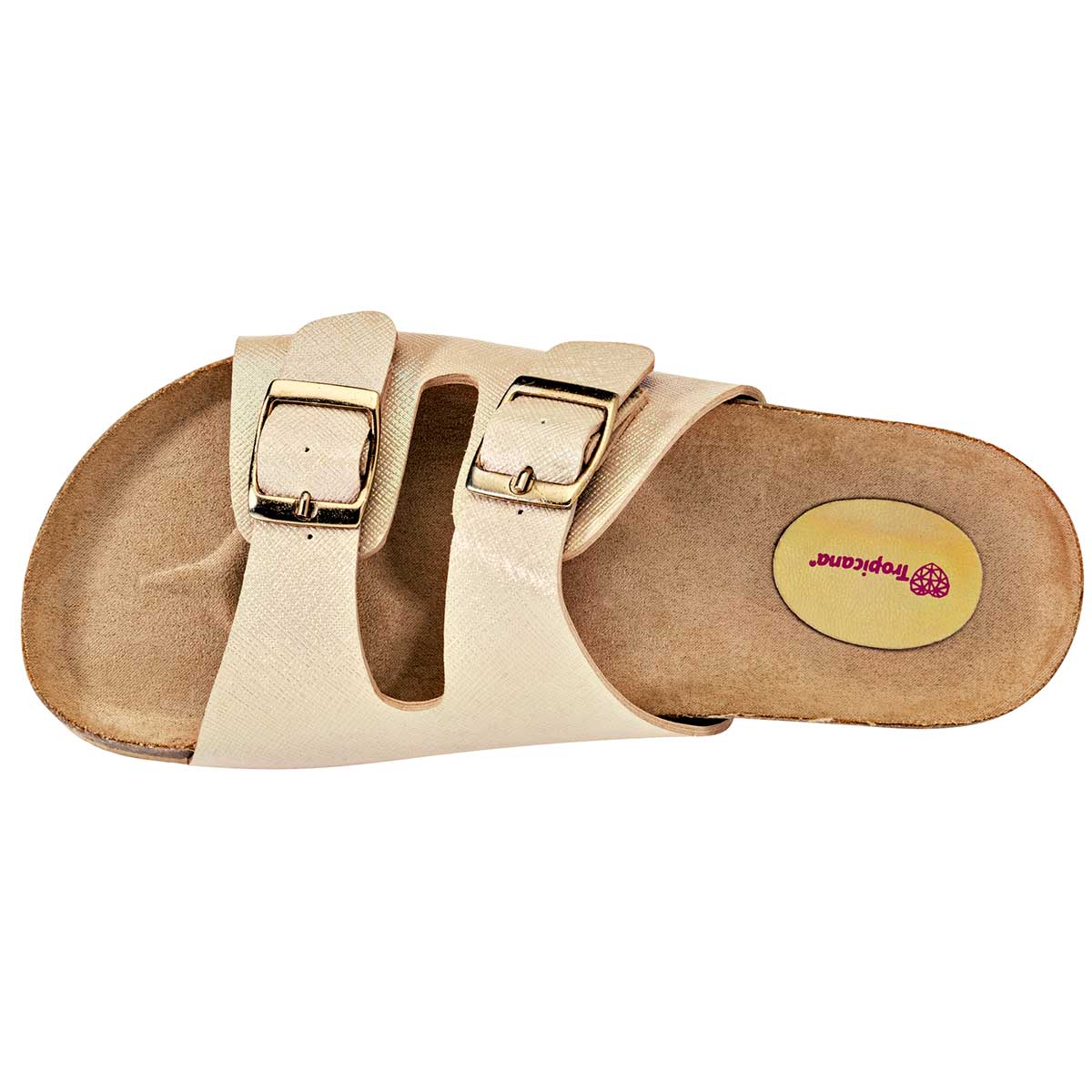 Sandalias Exterior Piel sintética Color Beige  Para Mujer De Tropicana