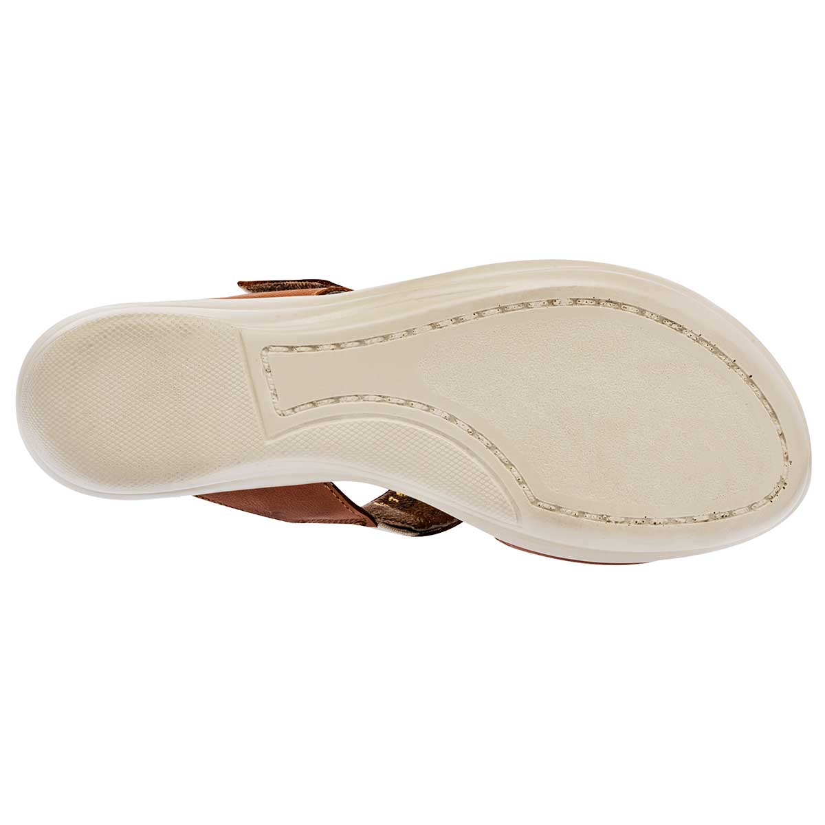 Sandalias Exterior Piel Color Camel Para Mujer De RBCOLLECTION