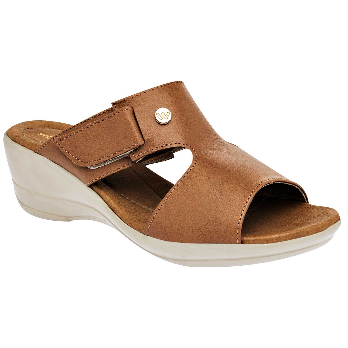 Sandalias Exterior Piel Color Camel Para Mujer De RBCOLLECTION