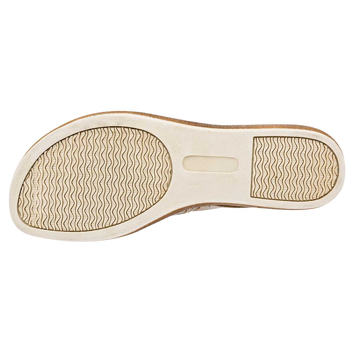 Sandalias Exterior Piel Color Beige  Para Mujer De Zoe