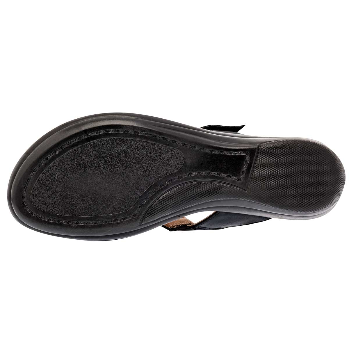 Sandalias Exterior Piel Color Negro Para Mujer De RBCOLLECTION