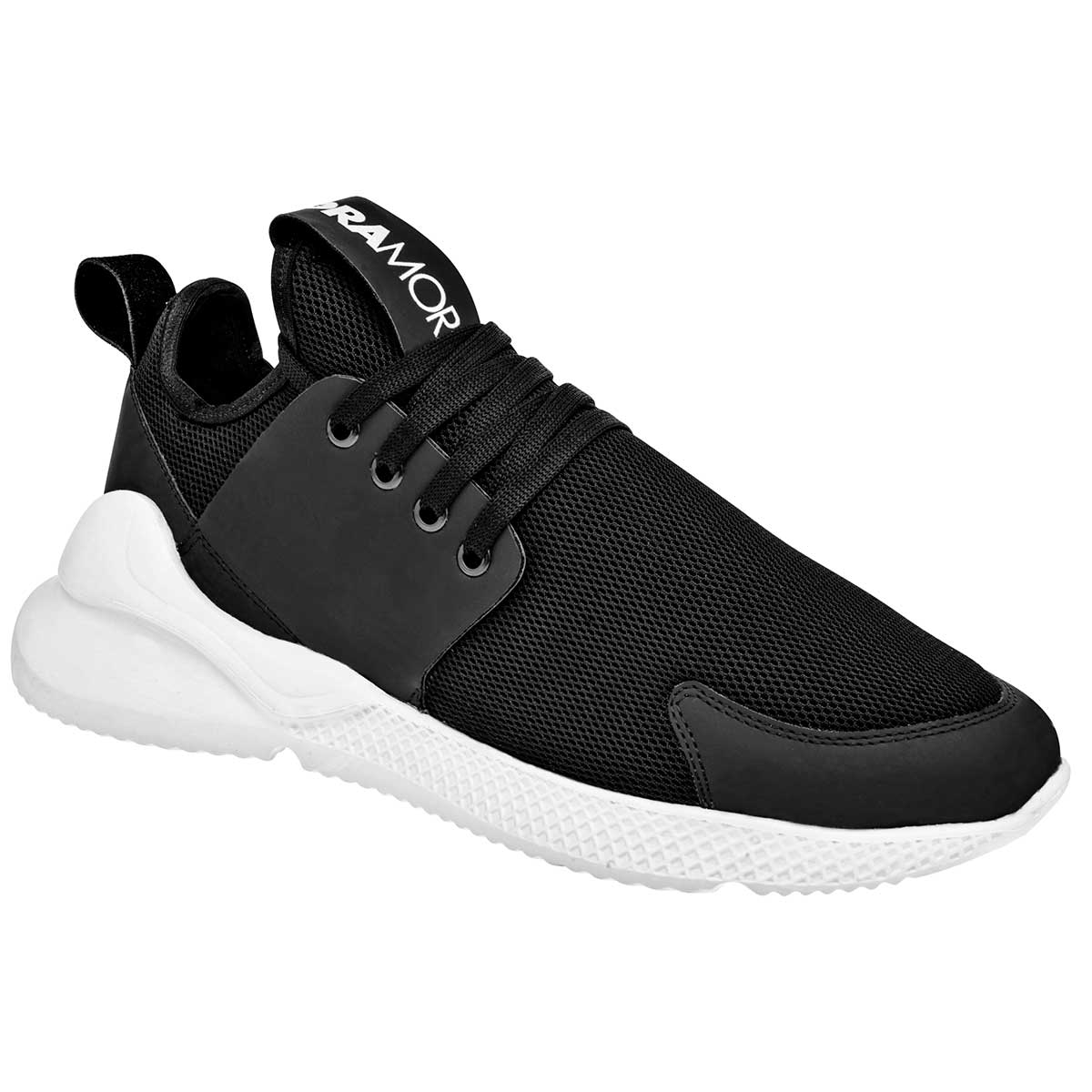 Tenis deportivos Exterior Textil Color Negro Para Hombre De Moramora