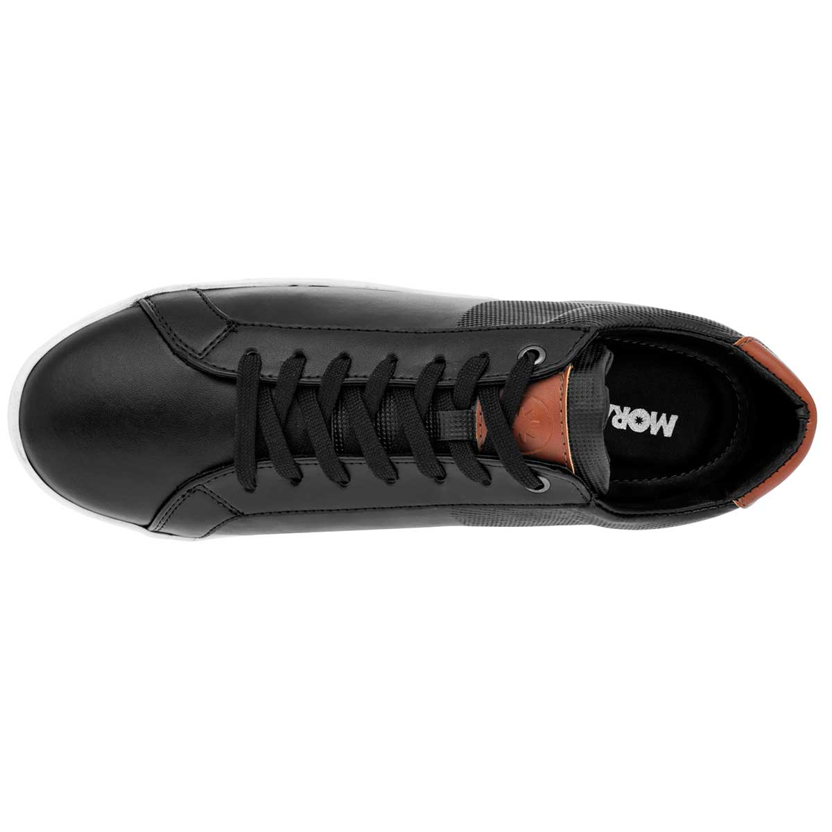 Tenis con cordones Exterior Sintético Color Negro Para Hombre De Moramora