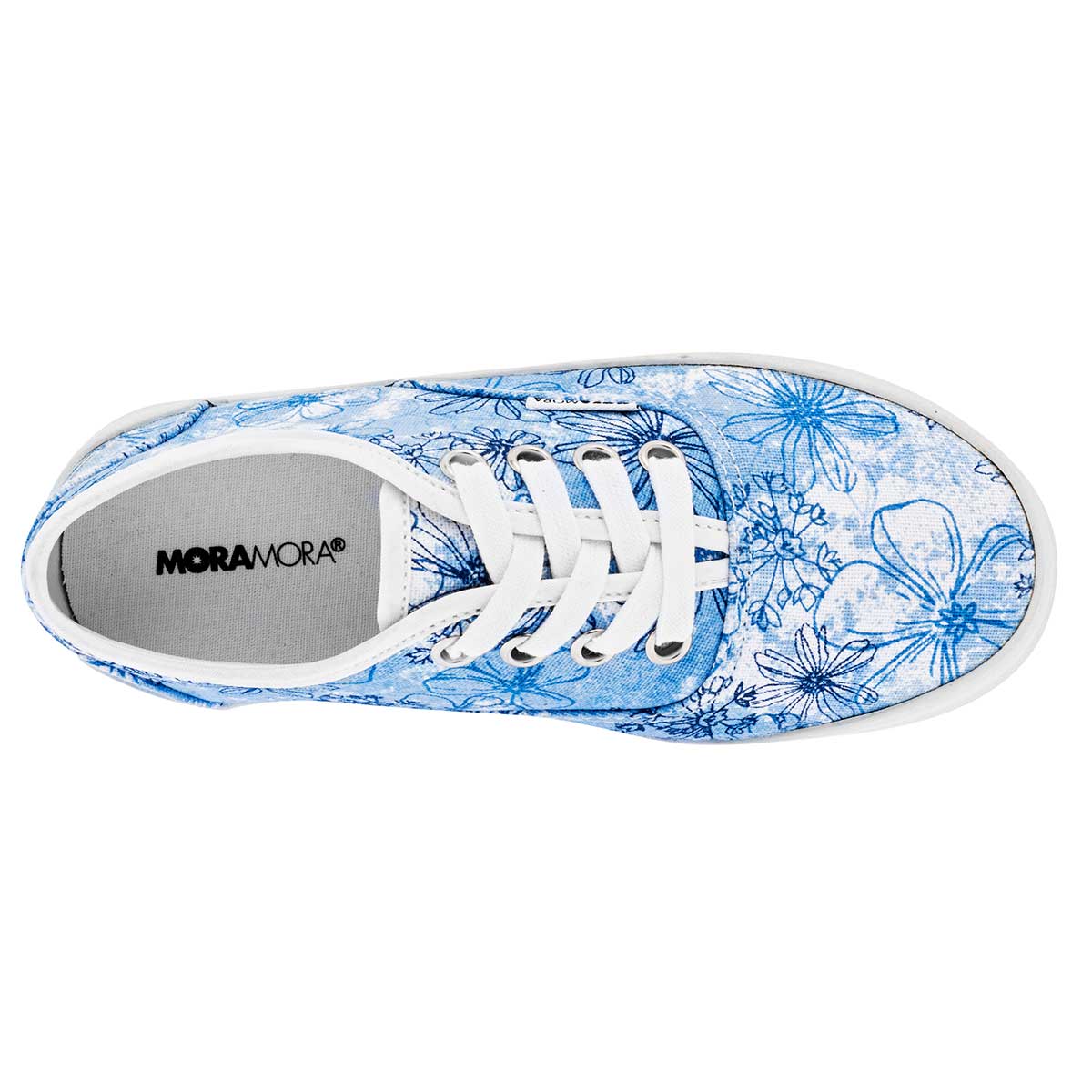 Tenis urbanos Exterior Textil Color Azul Para Mujer De Moramora