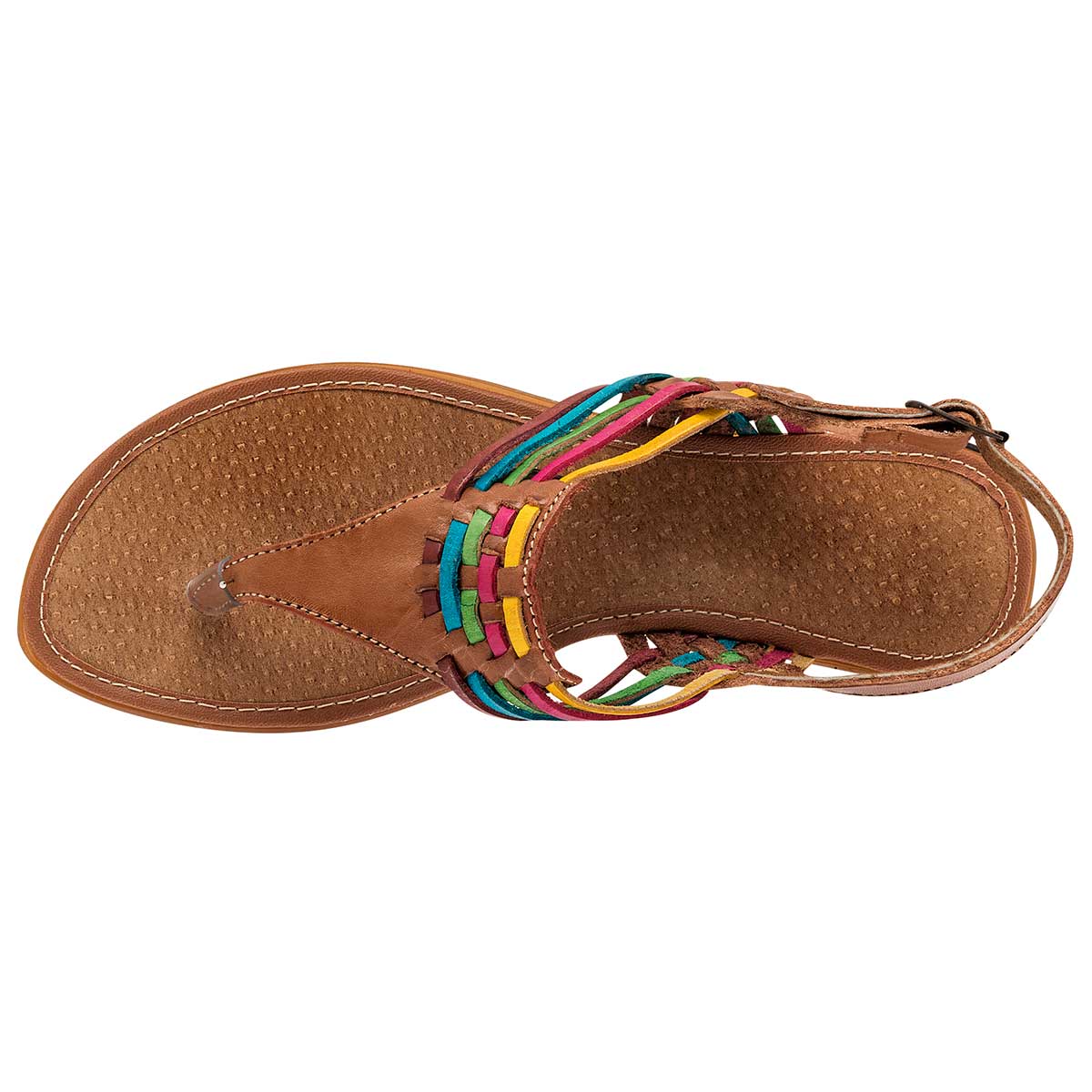 Sandalias Exterior Piel Color Camel Para Mujer De RBCOLLECTION