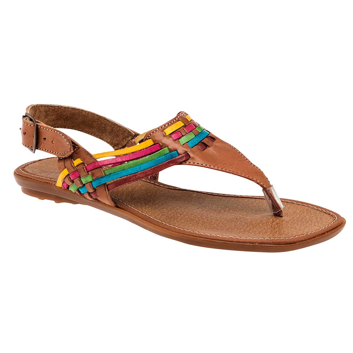 Sandalias Exterior Piel Color Camel Para Mujer De RBCOLLECTION