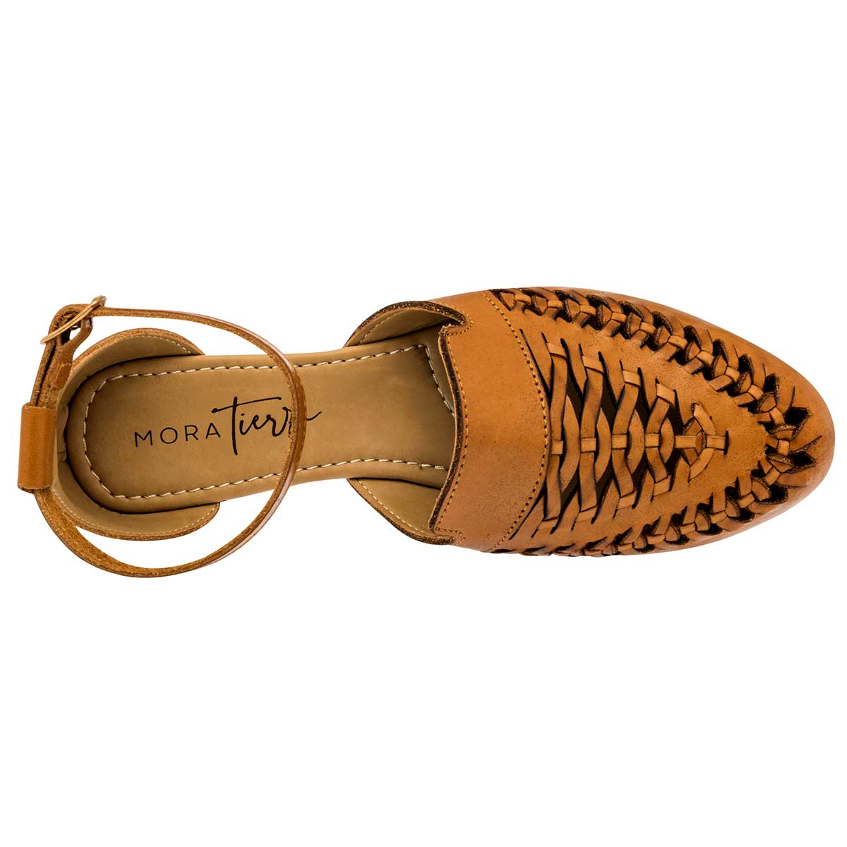 Sandalias Exterior Piel Color Camel Para Mujer De RBCOLLECTION