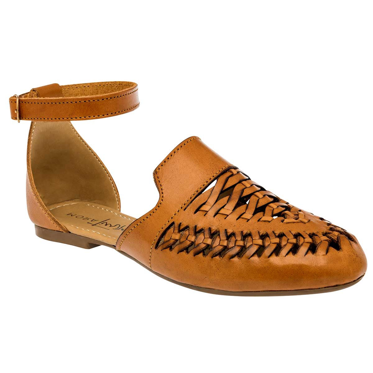 Sandalias Exterior Piel Color Camel Para Mujer De RBCOLLECTION