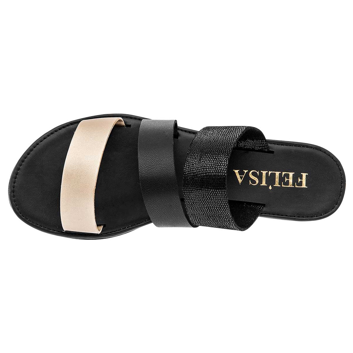 Sandalias Exterior Piel sintética Color Negro Para Mujer De RBCOLLECTION