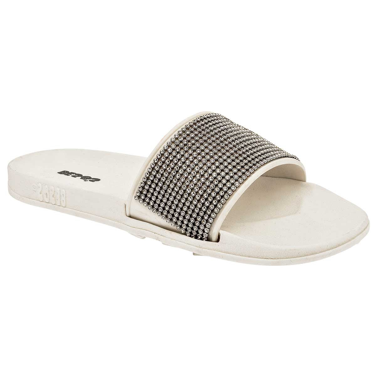 Sandalias Exterior Sintético Color Blanco Con Plata Para Mujer De RBCOLLECTION