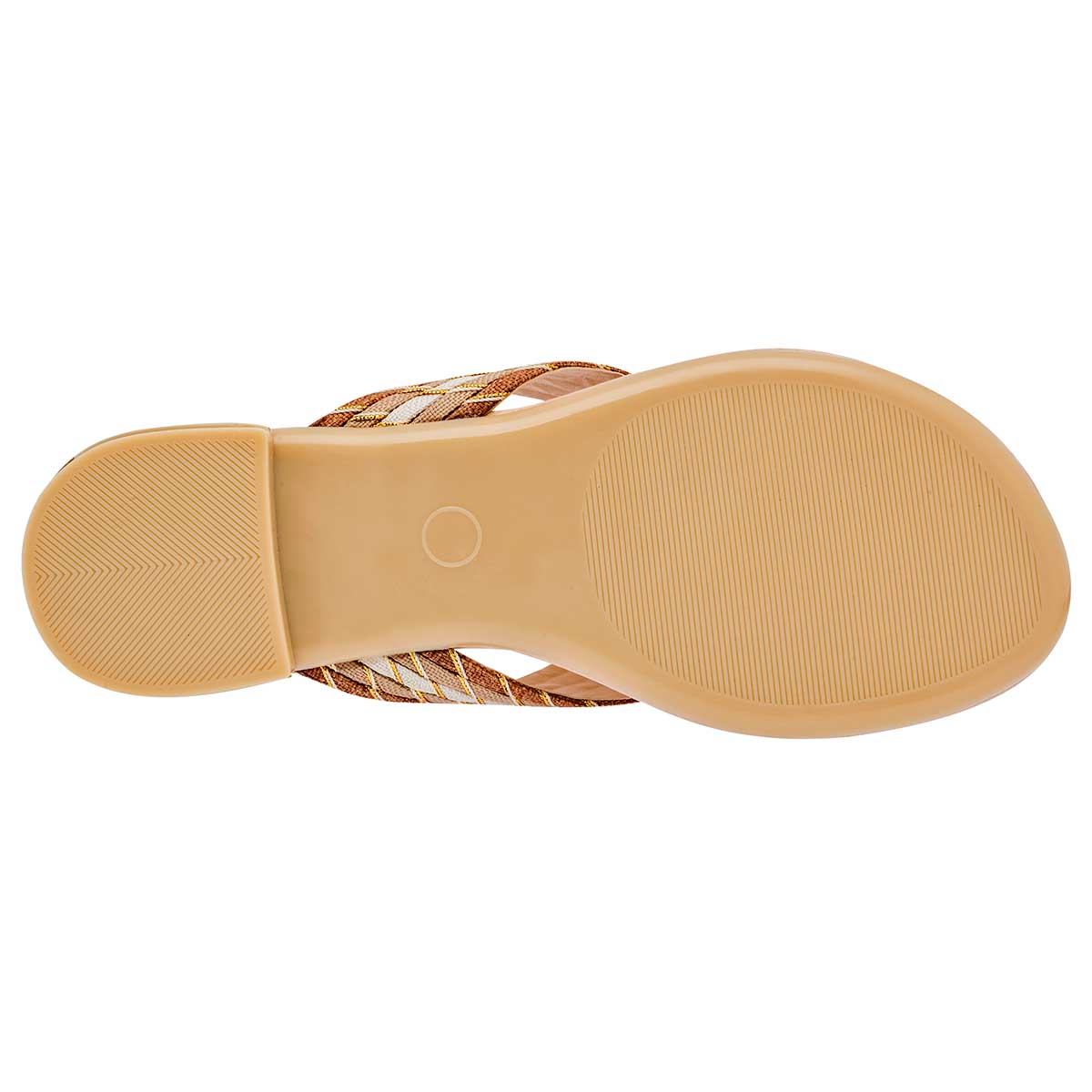 Sandalias Exterior Textil Color Oro Para Mujer De Moramora