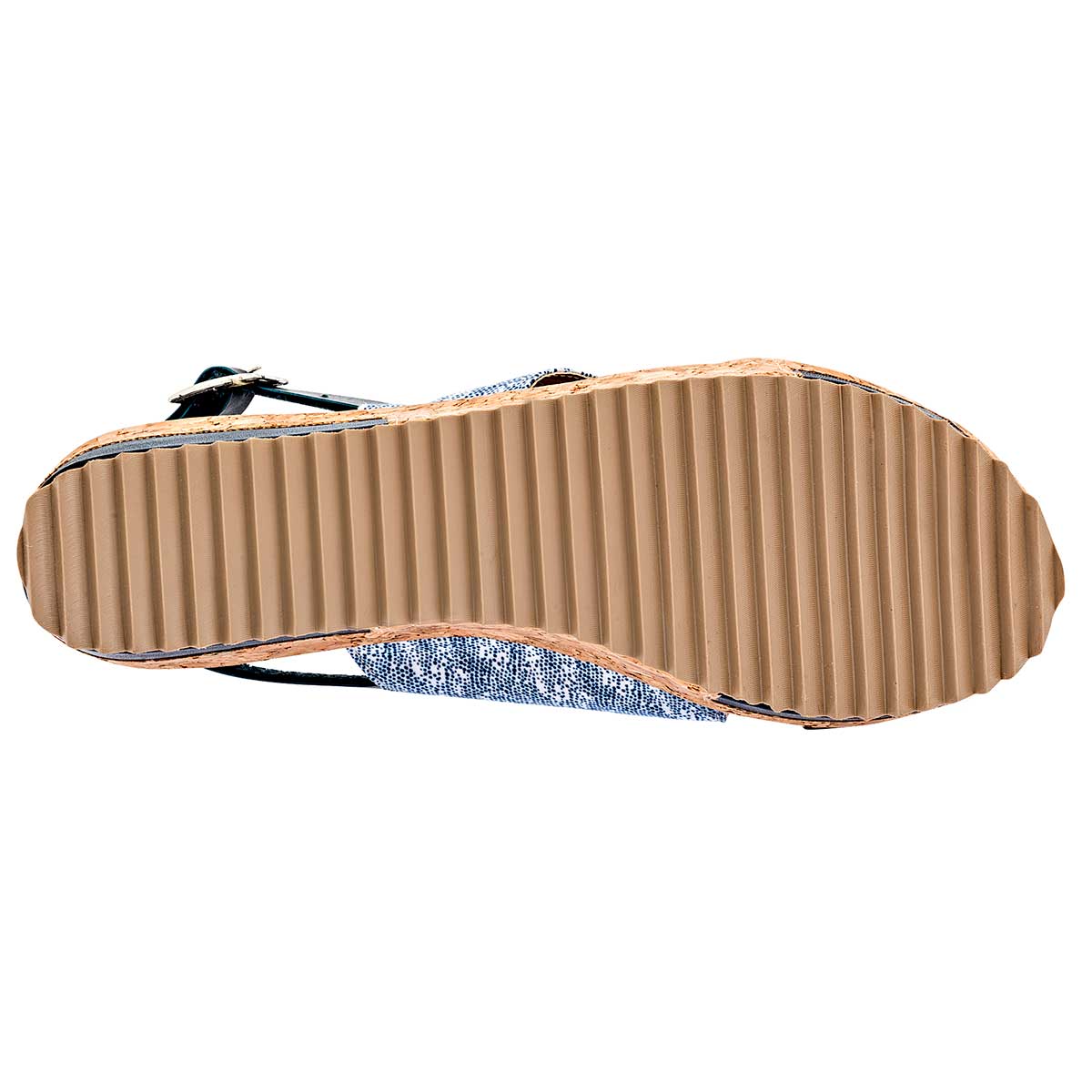 Sandalias Exterior Piel sintética Color Marino Con Blanco Para Mujer De Moramora