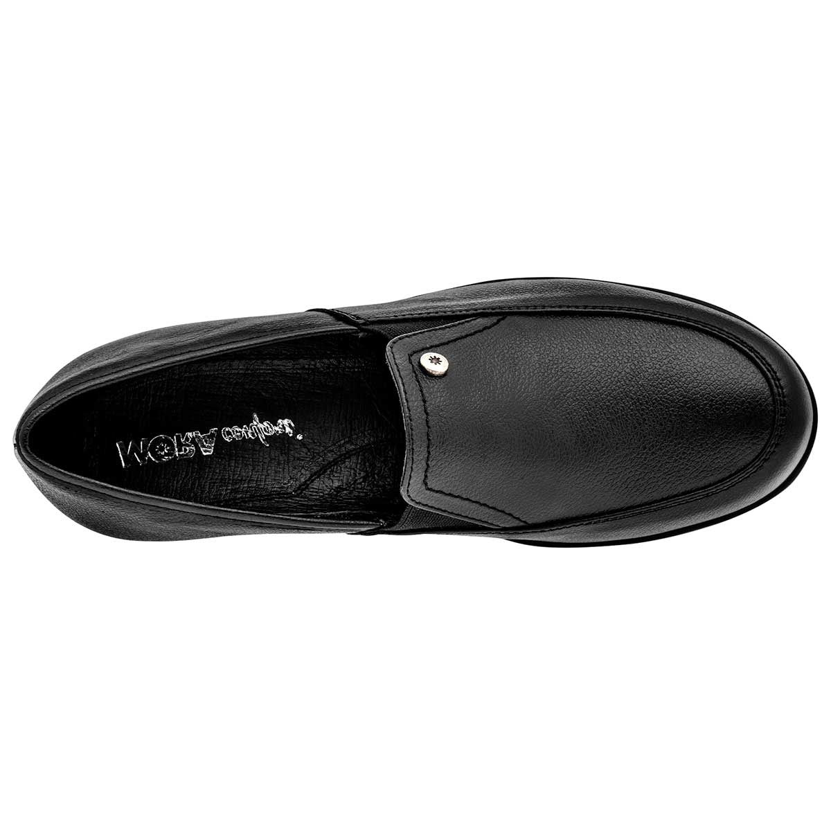 Tacones Exterior Piel Color Negro Para Mujer De Mora Confort