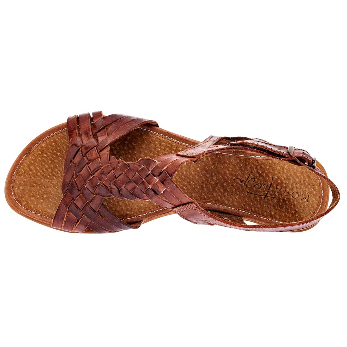 Sandalias Exterior Piel Color Café Para Mujer De RBCOLLECTION