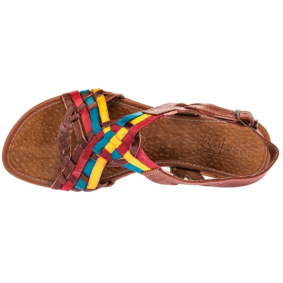 Sandalias Exterior Piel Color Café Para Mujer De RBCOLLECTION