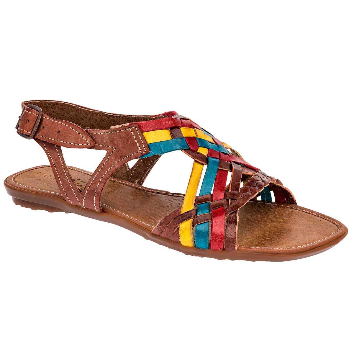 Sandalias Exterior Piel Color Café Para Mujer De RBCOLLECTION