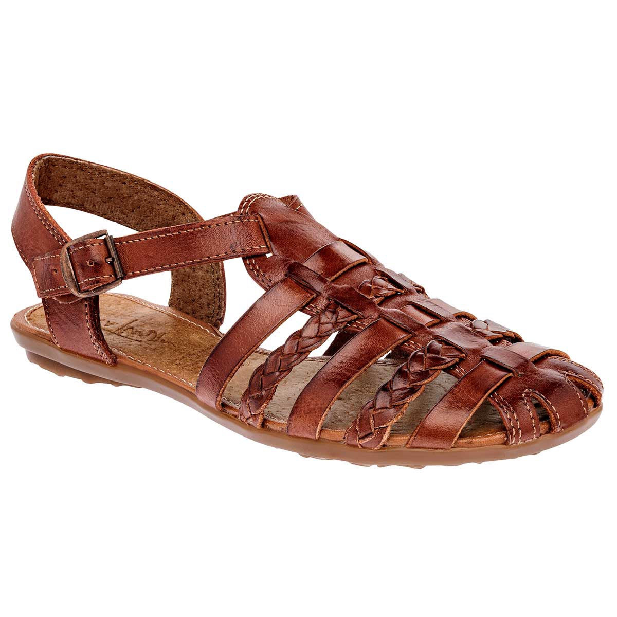 Sandalias Exterior Piel Color Café Para Mujer De RBCOLLECTION