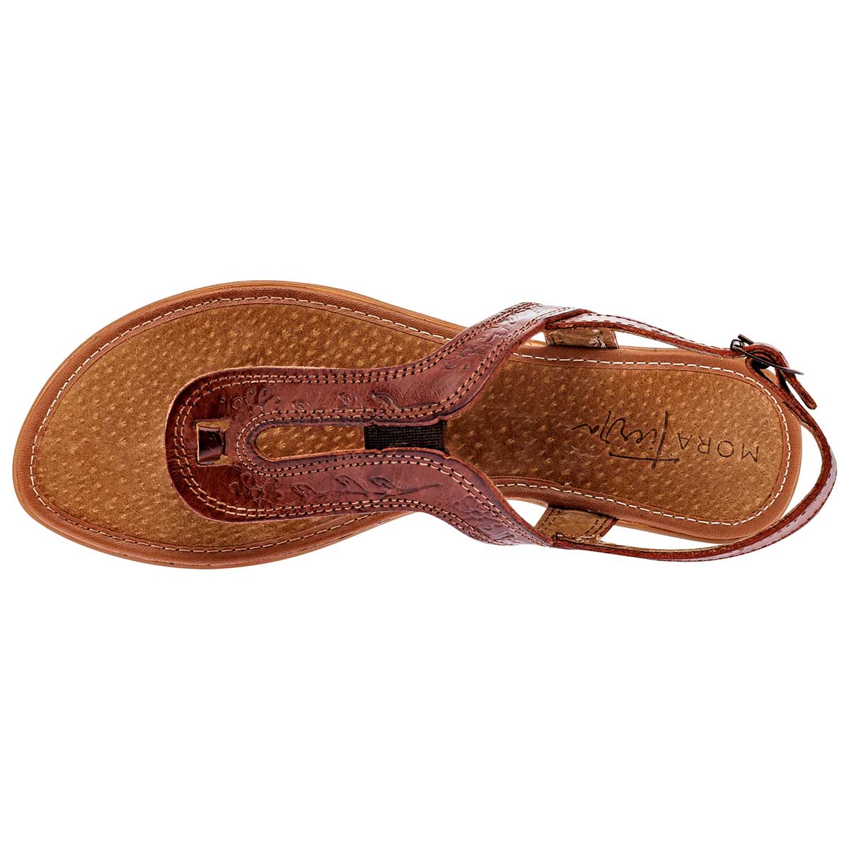 Sandalias Exterior Piel Color Café Para Mujer De RBCOLLECTION