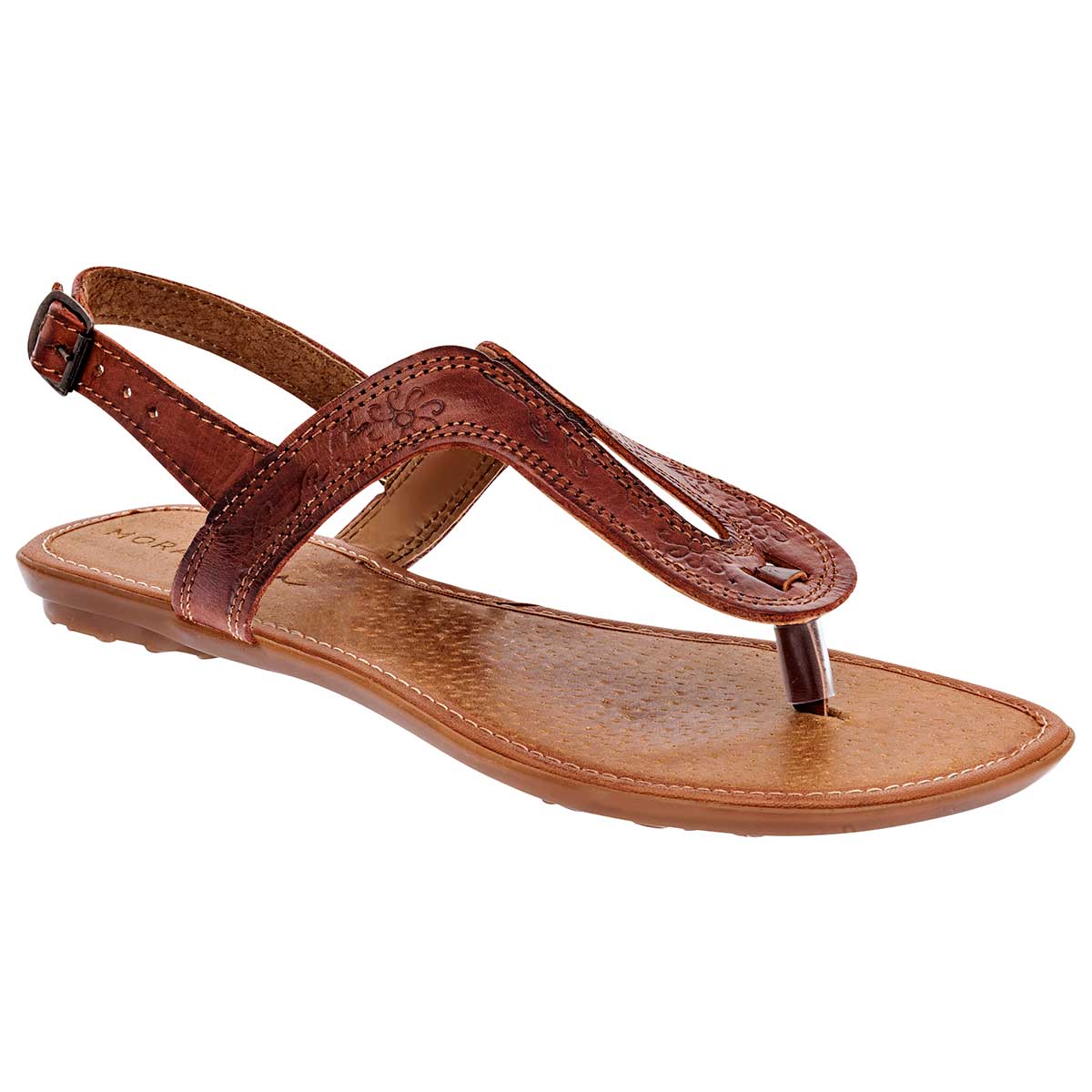 Sandalias Exterior Piel Color Café Para Mujer De RBCOLLECTION