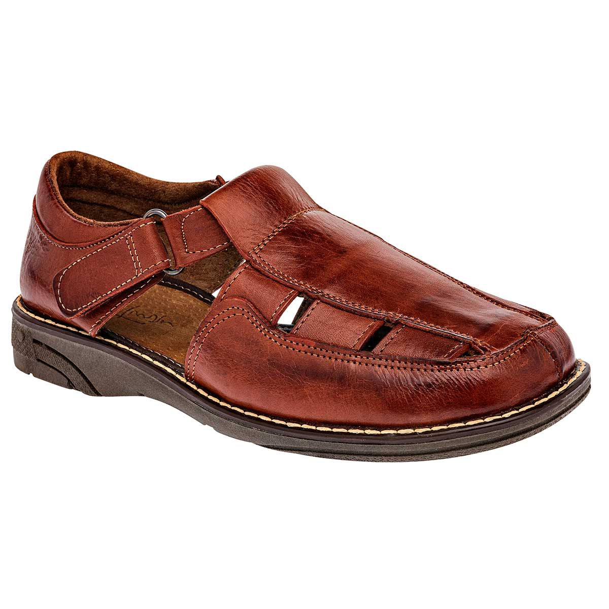 Sandalias Exterior Piel Color Café Para Hombre De RBCOLLECTION