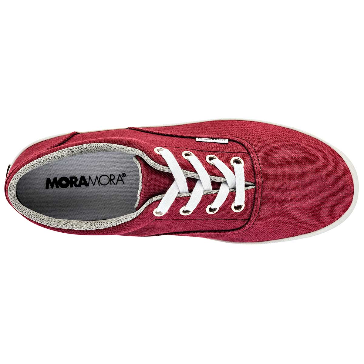 Tenis urbanos Exterior Textil Color Vino Para Mujer De Moramora