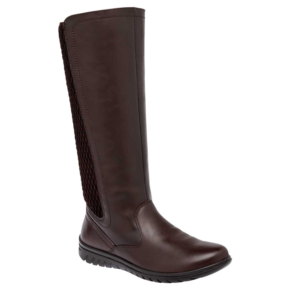 Botas altas Exterior Piel Color Café Para Mujer De Flexi