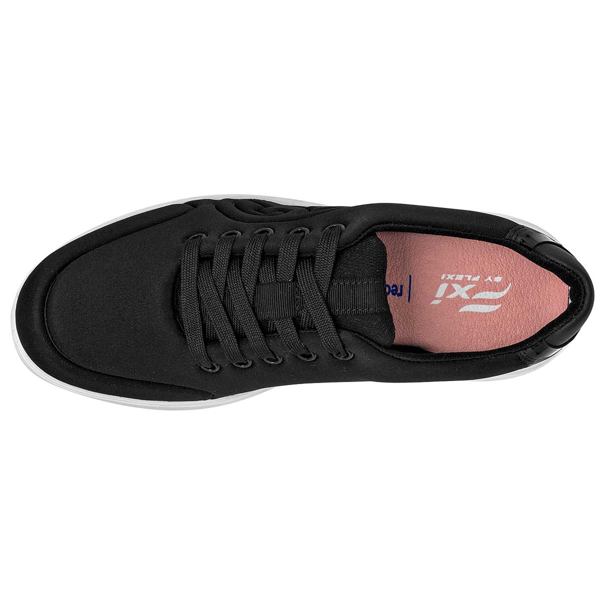 Tenis tipo deportivo Exterior Textil Color Negro Para Mujer De Flexi