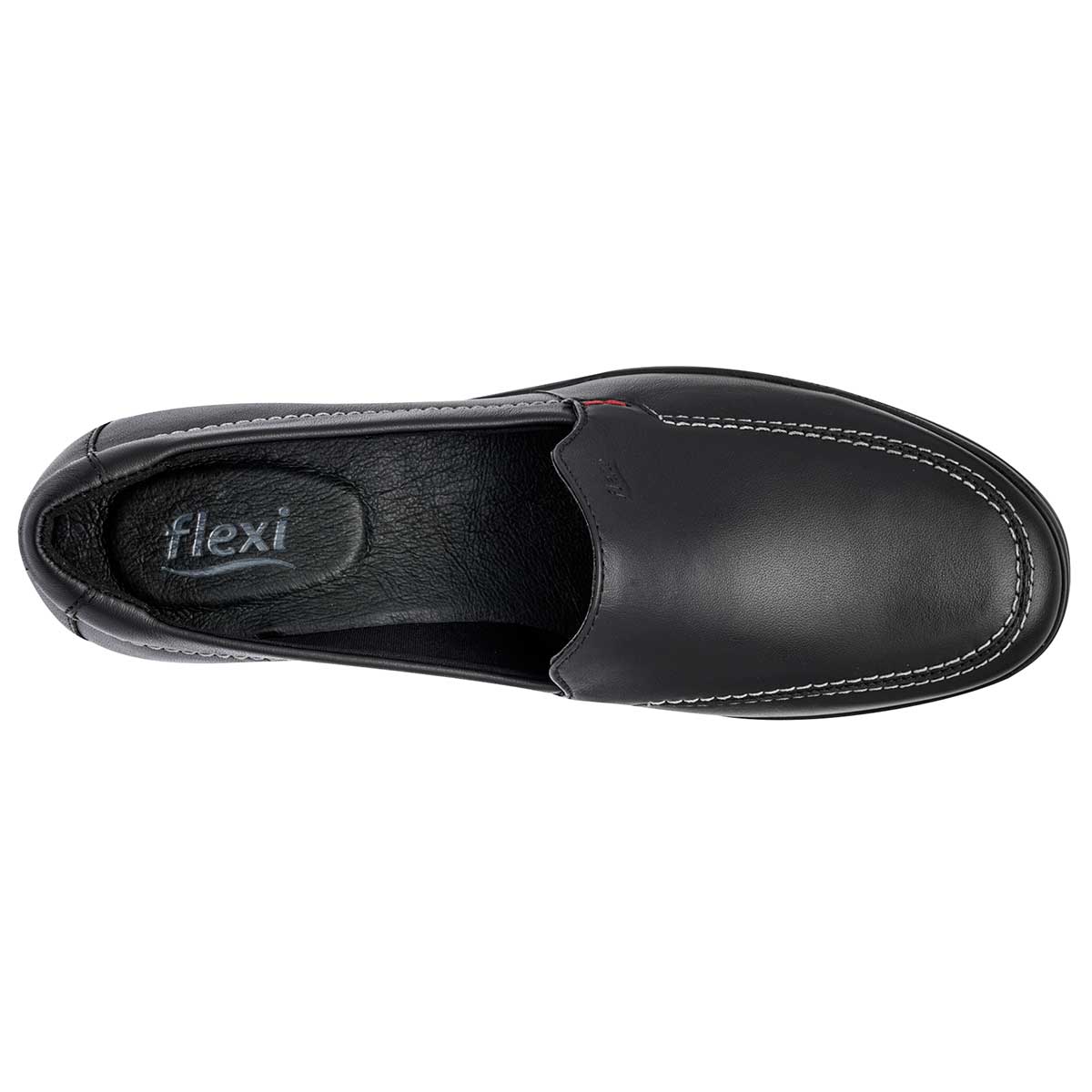 Confort Exterior Piel Color Negro Para Mujer De Flexi