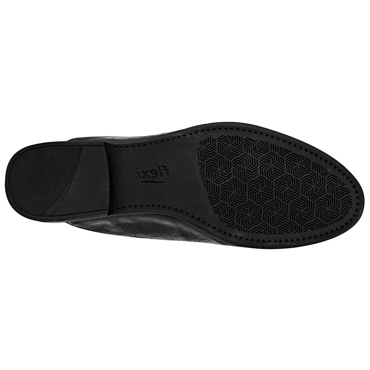 Flats puntales Exterior Sintético Color Negro Para Mujer De Flexi