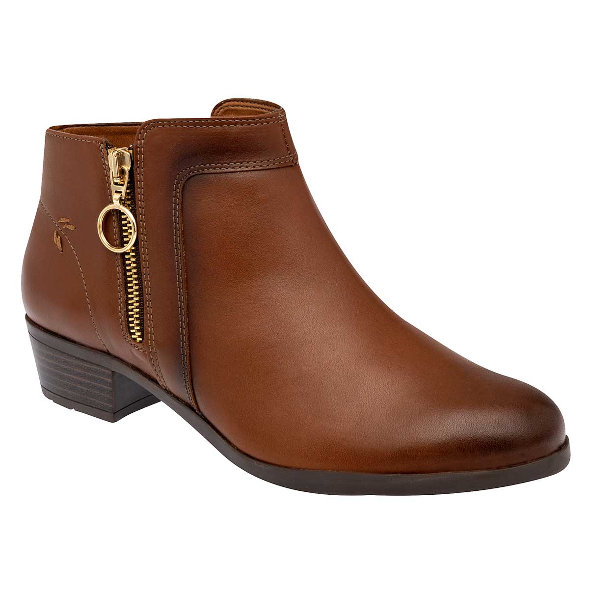 Botas tipo western Exterior Piel Color Café Para Mujer De Flexi