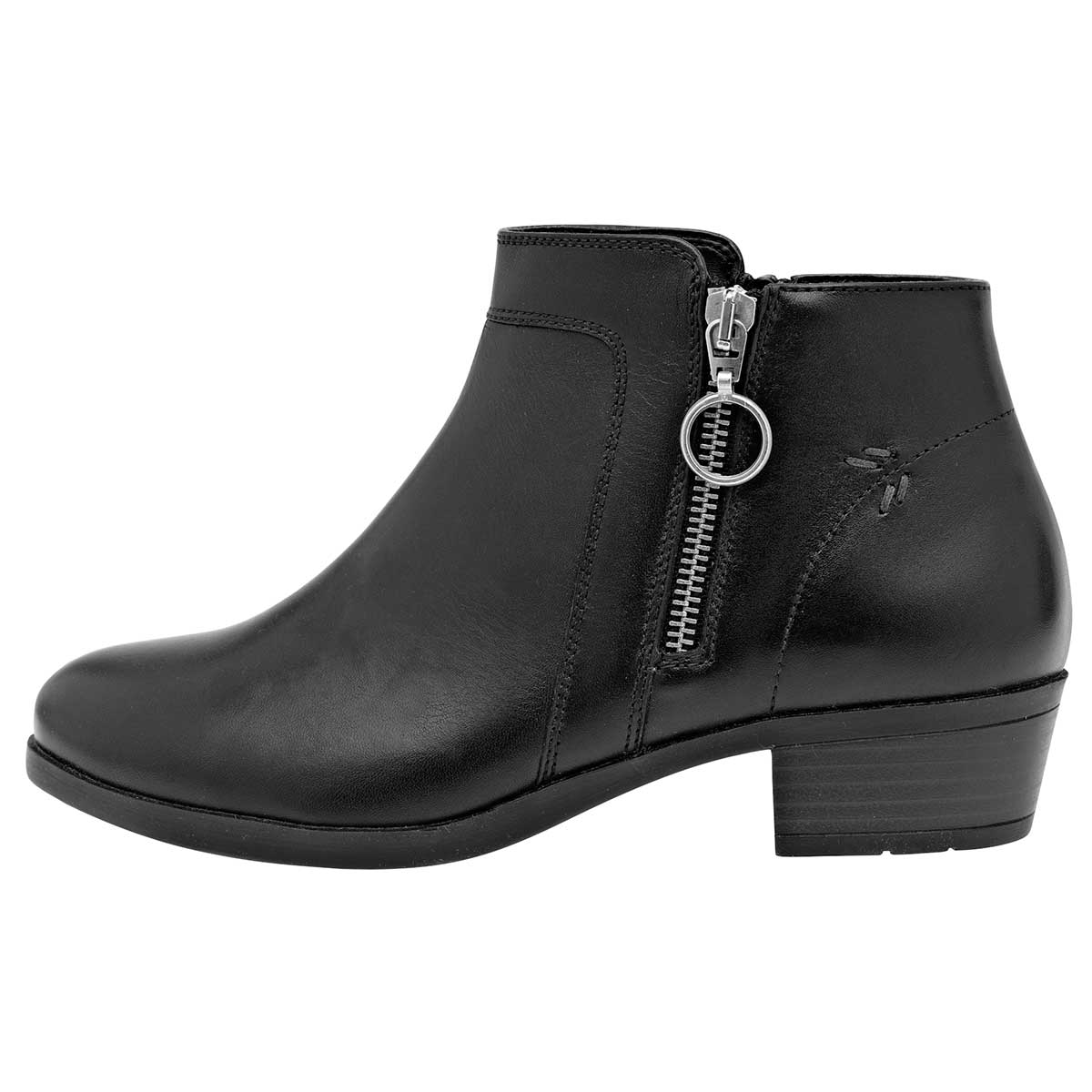 Botas tipo western Exterior Piel Color Negro Para Mujer De Flexi