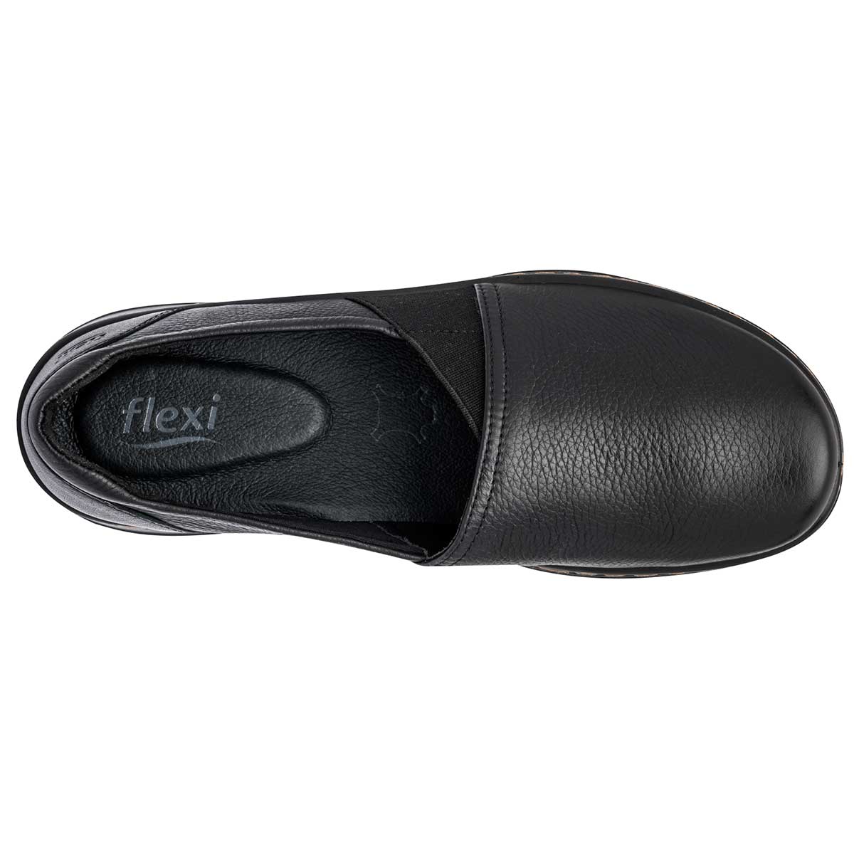 Confort Exterior Piel Color Negro Para Mujer De Flexi