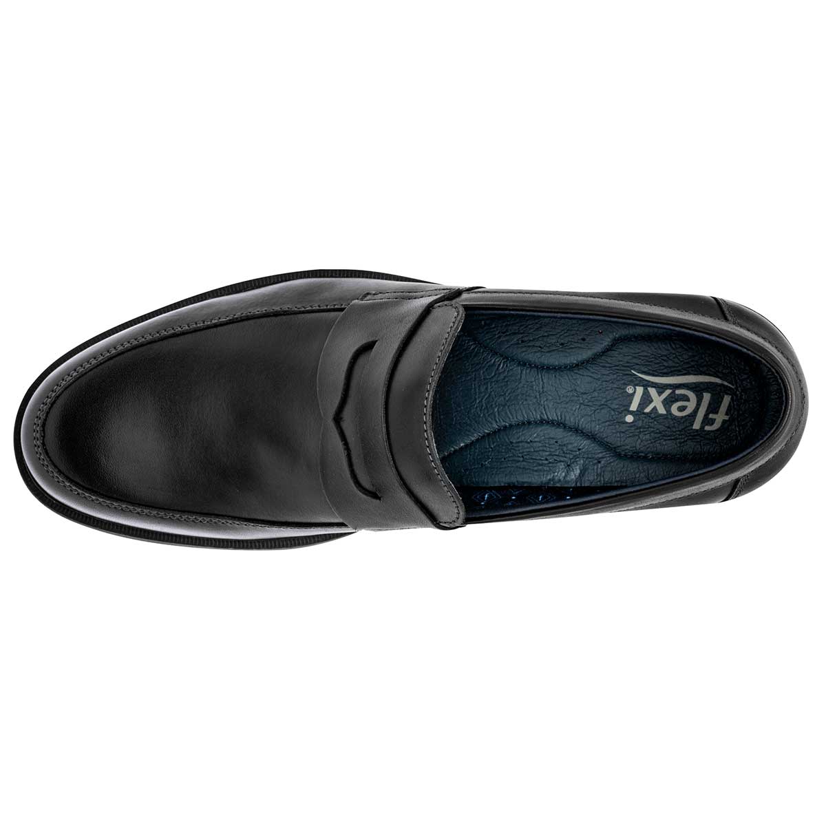 Zapatos de vestir Exterior Piel Color Negro Para Hombre De Flexi