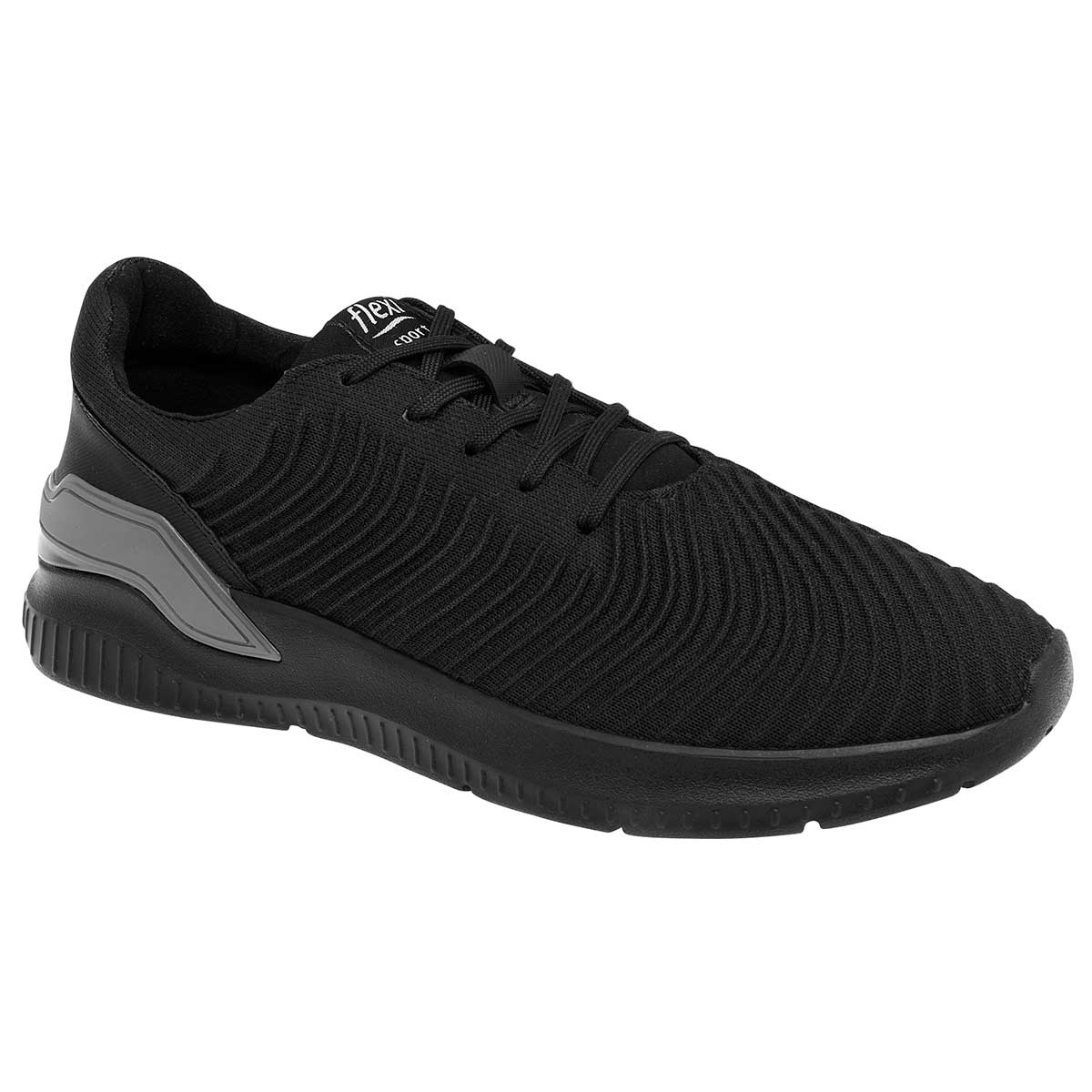 Tenis deportivos Exterior Textil Color Negro Para Hombre De Flexi