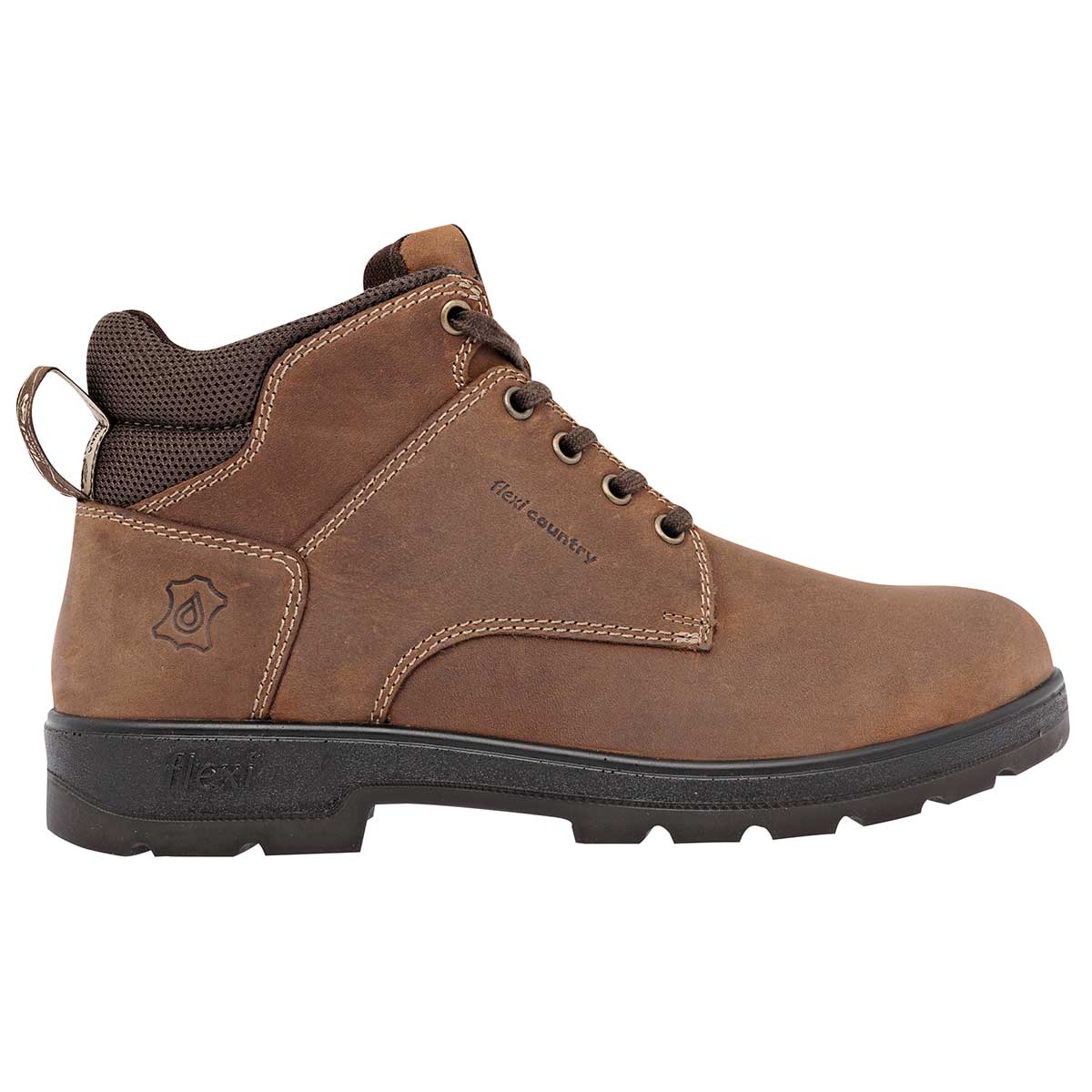 Botas casuales Exterior Piel Color Café Para Hombre De Flexi