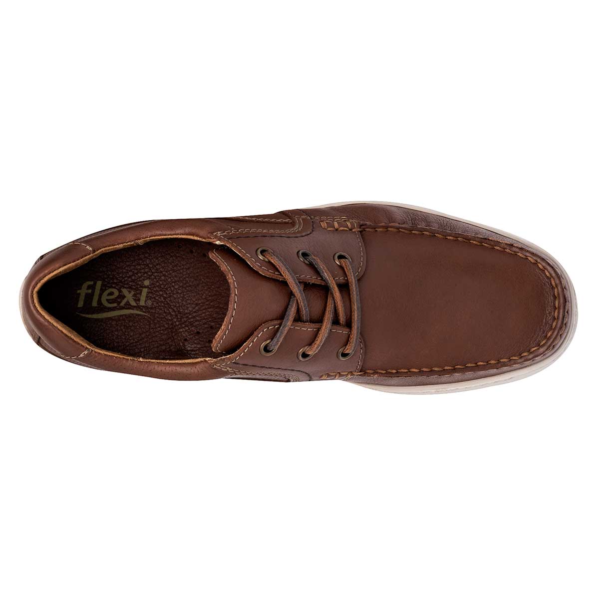 Mocasines y drivers Exterior Piel Color Camel Para Hombre De Flexi