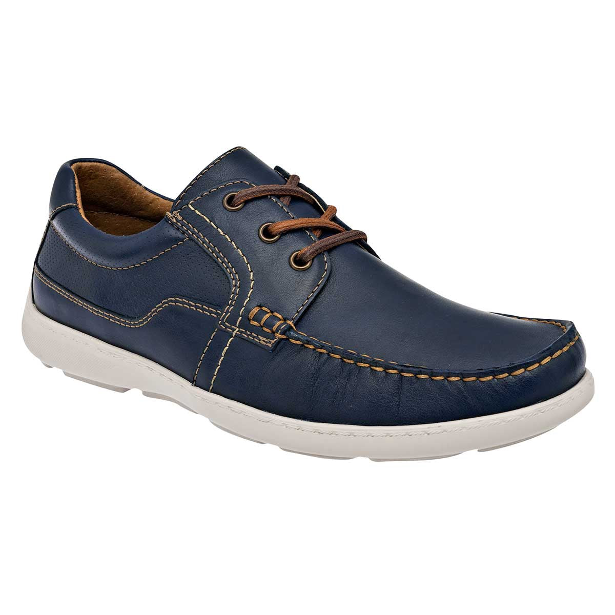 Mocasines y drivers Exterior Piel Color Marino Para Hombre De Flexi